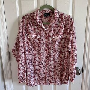 Women's Givenchy for Chesa silky button down blouse W/O size tag fits size L/XL